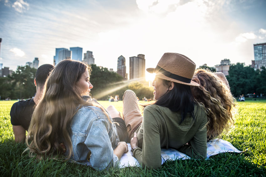 Friends in Central Park