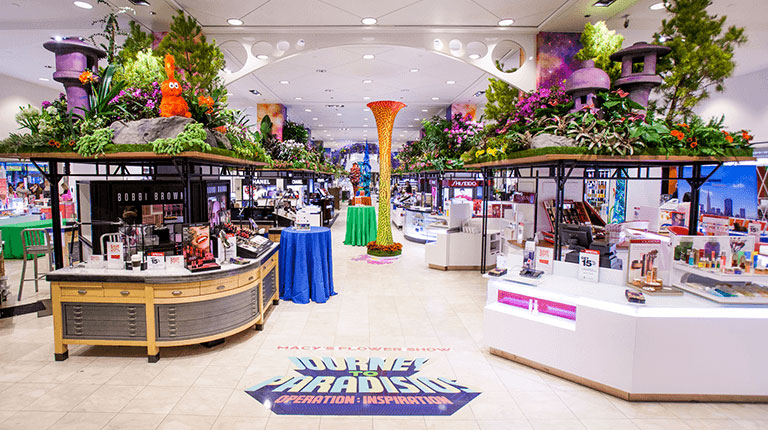 Floral show at Macy's