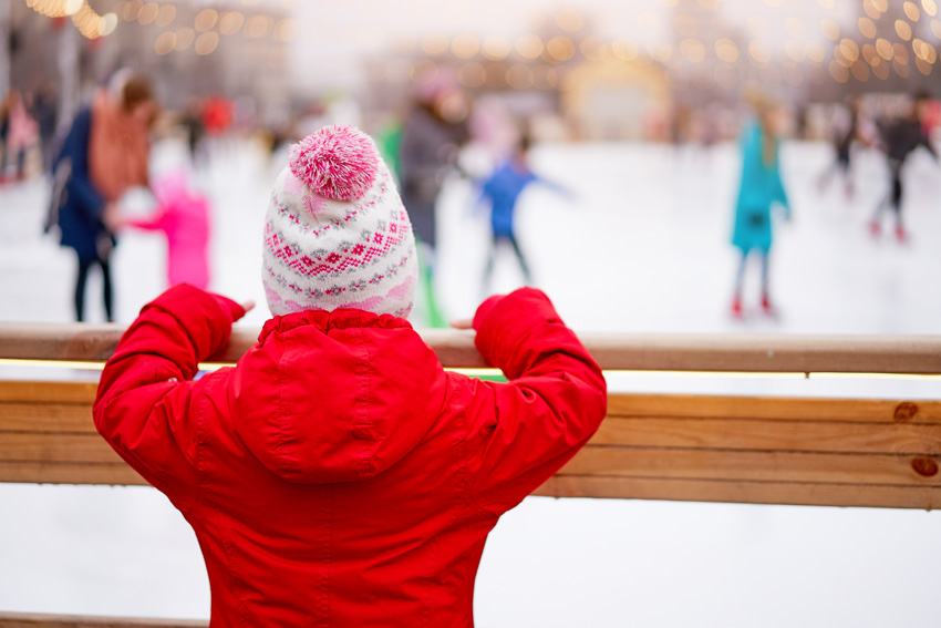 Ice skating at Rockefeller Center