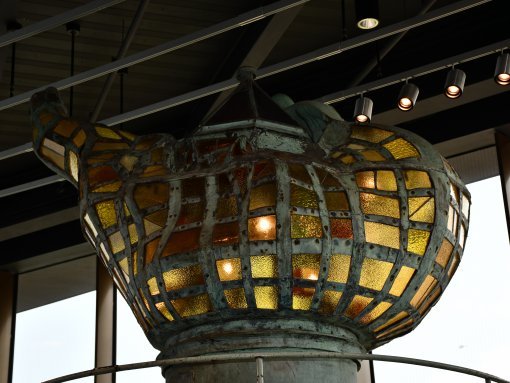 Primera antorcha de la Estatua de la Libertad - En 1986, debido a su mal estado, fue reemplazada y se colocó en un museo a los pies de la estatua